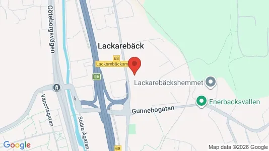 Kontorslokaler att hyra i Mölndal - kort over placeringen