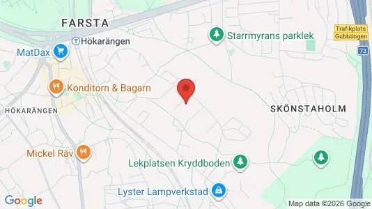 Industrilokaler att hyra i Söderort - kort over placeringen