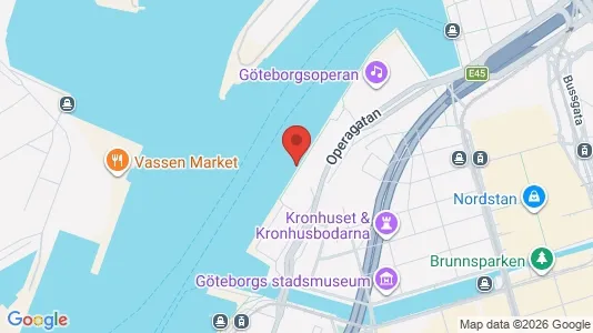 Kontorslokaler att hyra i Göteborg Centrum - kort over placeringen