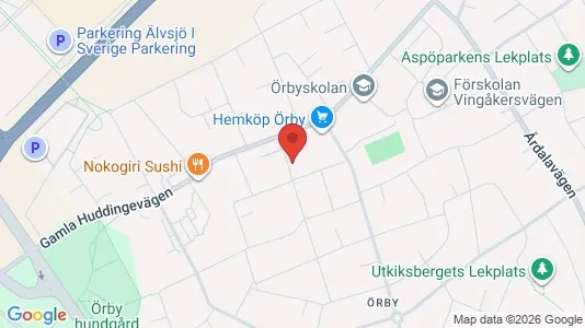Affärslokaler att hyra i Söderort - kort over placeringen