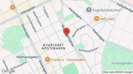 Kontorslokaler att hyra i Stockholm Innerstad - kort over placeringen