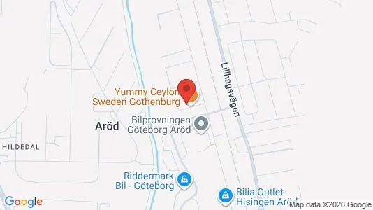 Affärslokaler att hyra i Norra hisingen - kort over placeringen