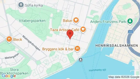Affärslokaler att hyra i Södermalm - kort over placeringen