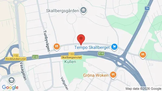 Kontorslokaler att hyra i Västerås - kort over placeringen
