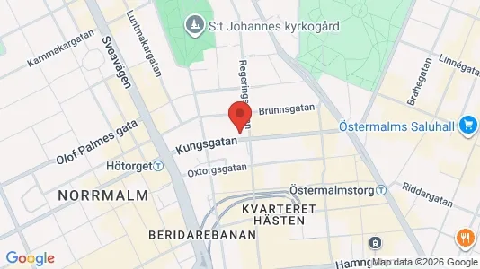 Kontorslokaler att hyra i Stockholm Innerstad - kort over placeringen