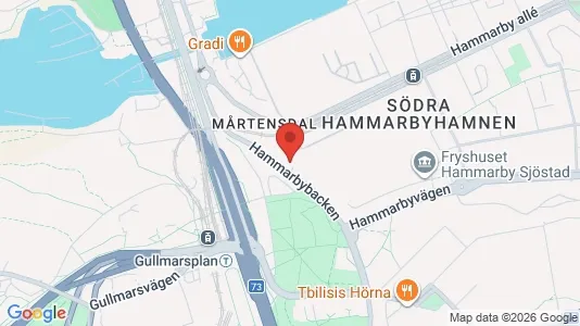 Affärslokaler att hyra i Söderort - kort over placeringen