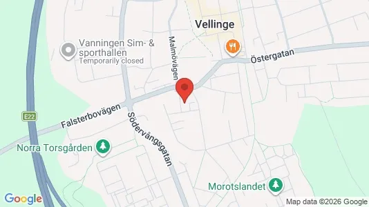 Kontorslokaler att hyra i Vellinge - kort over placeringen