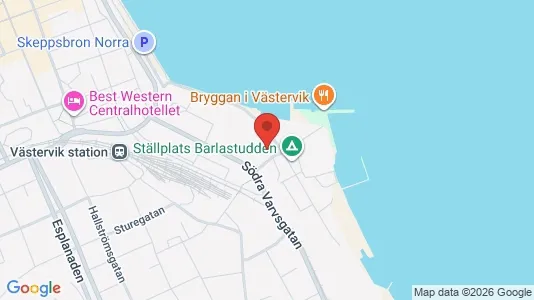 Affärslokaler att hyra i Västervik - kort over placeringen