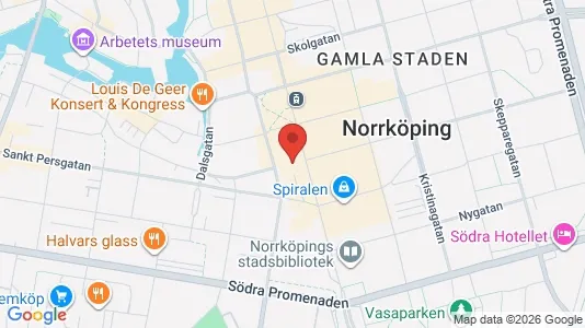 Affärslokaler att hyra i Norrköping - kort over placeringen