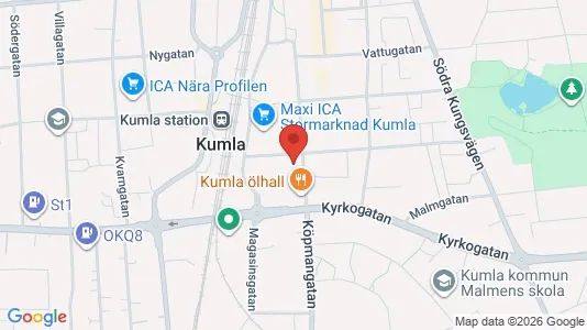 Affärslokaler att hyra i Kumla - kort over placeringen