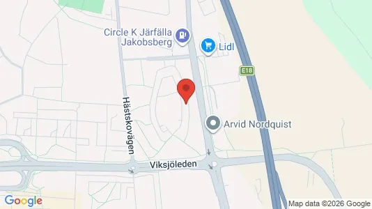 Kliniklokaler att hyra i Järfälla - kort over placeringen