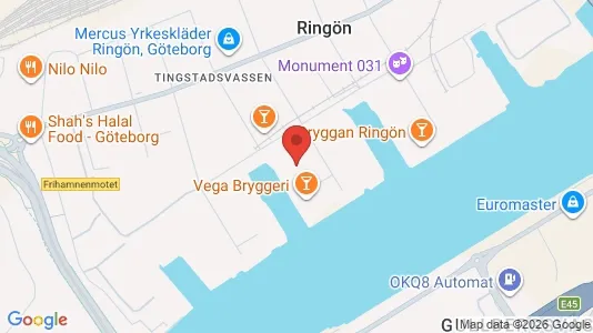 Industrilokaler att hyra i Lundby - kort over placeringen