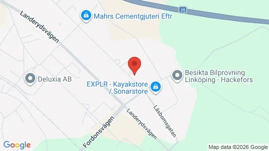Lagerlokaler att hyra i Linköping - kort over placeringen