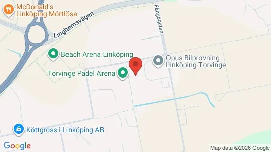 Lagerlokaler att hyra i Linköping - kort over placeringen