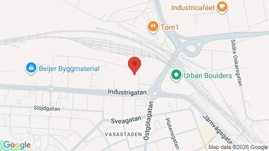 Lagerlokaler att hyra i Linköping - kort over placeringen