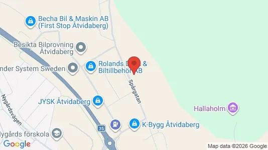 Lagerlokaler att hyra i Åtvidaberg - kort over placeringen