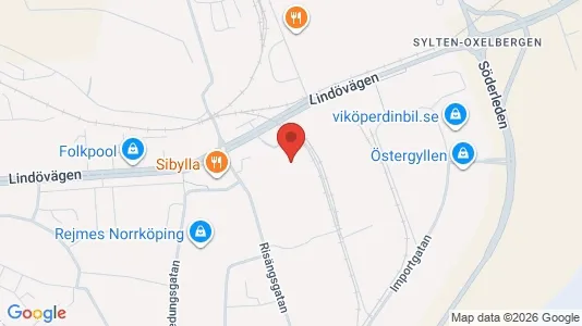 Affärslokaler att hyra i Norrköping - Bild från Google Street View