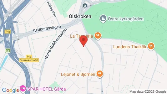 Kontorslokaler att hyra i Örgryte-Härlanda - kort over placeringen