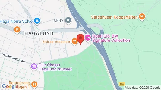 Affärslokaler att hyra i Solna - kort over placeringen