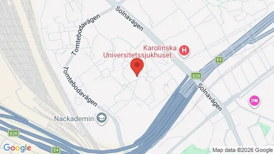 Kontorslokaler att hyra i Solna - kort over placeringen