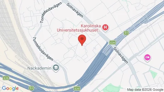 Kontorslokaler att hyra i Solna - kort over placeringen