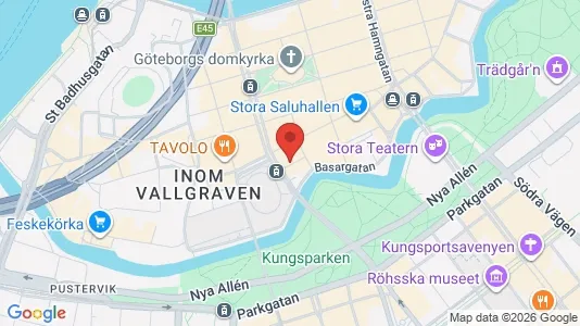 Affärslokaler att hyra i Göteborg Centrum - kort over placeringen