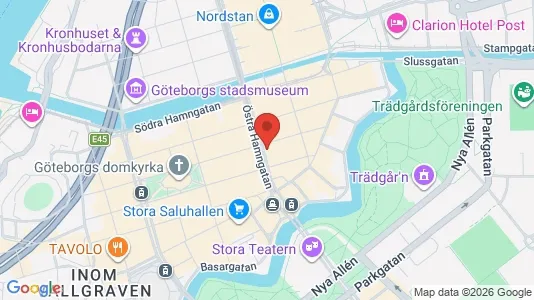 Kontorslokaler att hyra i Göteborg Centrum - kort over placeringen