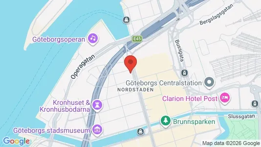 Kontorslokaler att hyra i Göteborg Centrum - kort over placeringen