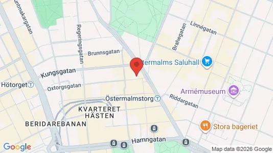 Kontorslokaler att hyra i Stockholm Innerstad - kort over placeringen
