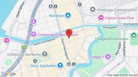 Kontorslokaler att hyra i Göteborg Centrum - kort over placeringen
