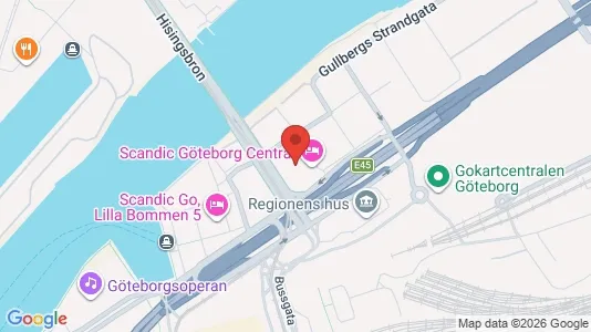Kontorslokaler att hyra i Göteborg Centrum - kort over placeringen