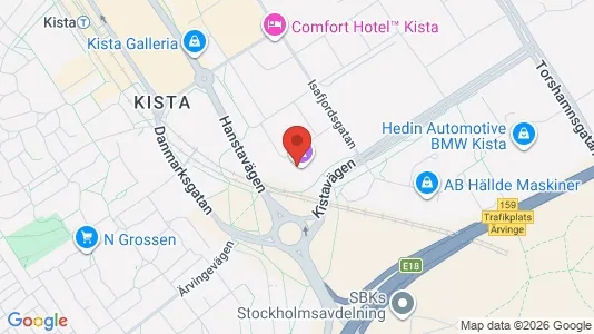 Kontorslokaler att hyra i Västerort - kort over placeringen