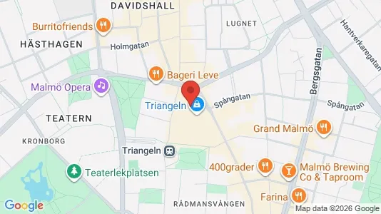 Coworking spaces att hyra i Malmö Centrum - kort over placeringen