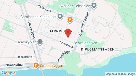 Affärslokaler att hyra i Östermalm - kort over placeringen