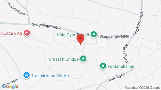Affärslokaler att hyra i Tyresö - kort over placeringen
