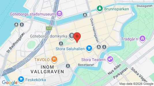 Affärslokaler att hyra i Göteborg Centrum - kort over placeringen