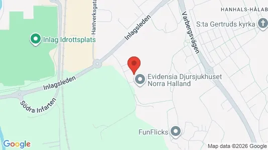 Affärslokaler att hyra i Kungsbacka - kort over placeringen
