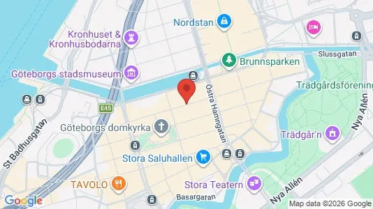 Affärslokaler att hyra i Göteborg Centrum - kort over placeringen