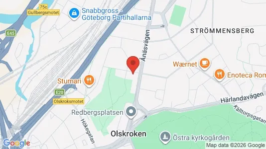 Affärslokaler att hyra i Örgryte-Härlanda - kort over placeringen