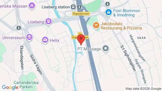 Affärslokaler att hyra i Örgryte-Härlanda - kort over placeringen