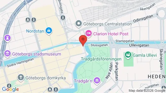 Affärslokaler att hyra i Göteborg Centrum - kort over placeringen