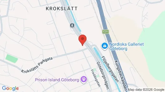 Affärslokaler att hyra i Mölndal - kort over placeringen