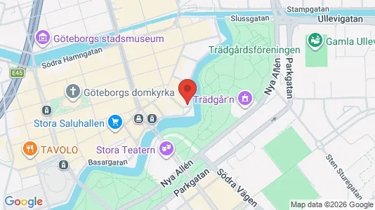 Affärslokaler att hyra i Göteborg Centrum - kort over placeringen