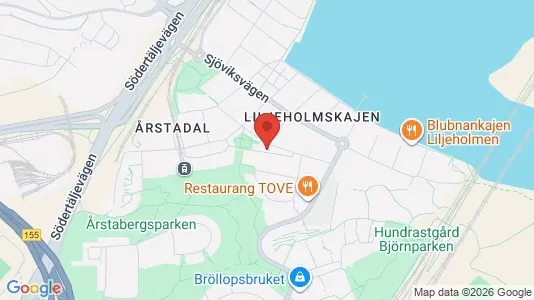 Affärslokaler att hyra i Södermalm - kort over placeringen