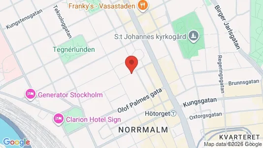 Affärslokaler att hyra i Stockholm Innerstad - kort over placeringen