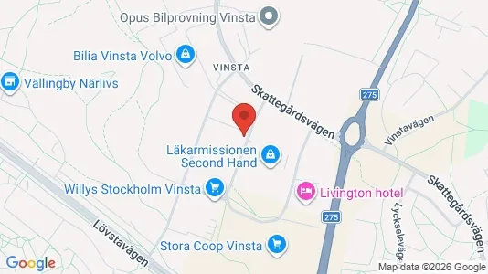 Affärslokaler att hyra i Västerort - kort over placeringen