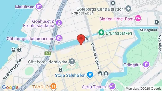 Affärslokaler att hyra i Göteborg Centrum - kort over placeringen