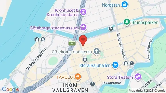 Affärslokaler att hyra i Göteborg Centrum - kort over placeringen