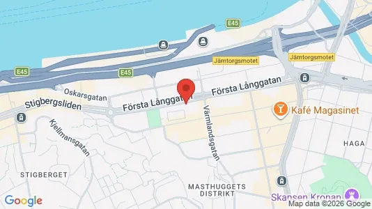 Affärslokaler att hyra i Göteborg Centrum - kort over placeringen