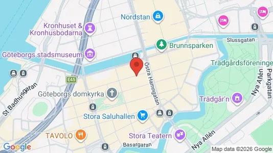 Affärslokaler att hyra i Göteborg Centrum - kort over placeringen